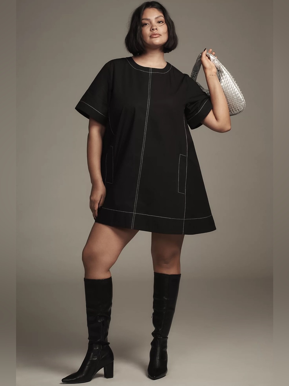 A New Day Short Sleeve Swing Mini A-
Line Dress XS NWT
